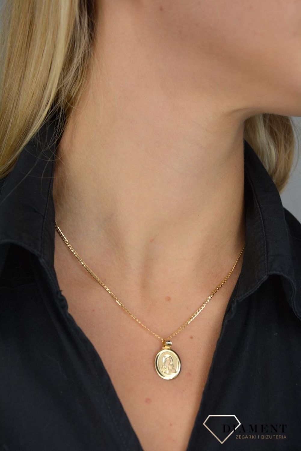 Złoty łańcuszek 585 pancerka 2 mm DIA-LAN-1130PAVE-585 2mm ✅ Złoty łańcuszek o splocie pancerki ✅.jpg